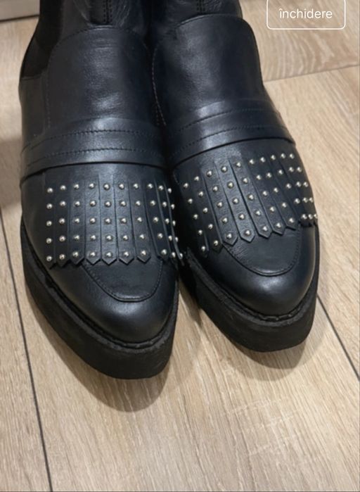 Ghete Musette piele marimea 38