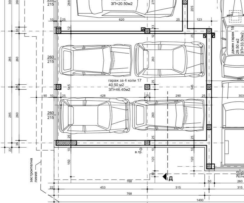 Гараж за 4 коли в Христо Смирненски