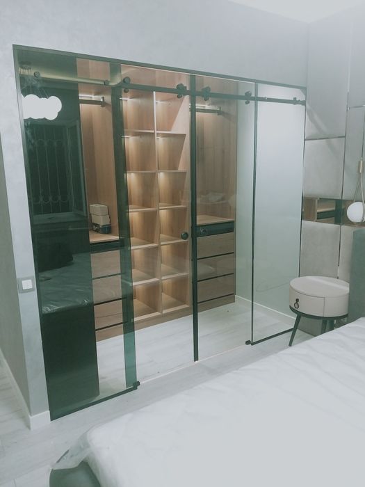 Dush kabina kalyonniy oyna peregarotka ishlarini qilamizСтеклянные пер