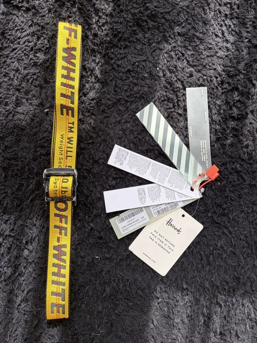 Колан OFF-WHITE Industrial Belt Yellow