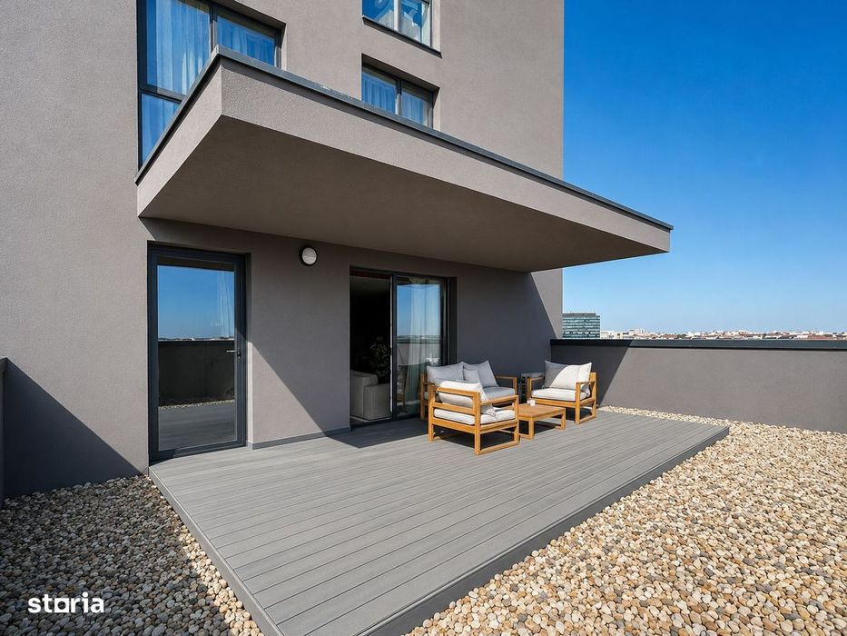Apartament premium cu 2 camere + cameră hobby, 58,62 mp, terase de 39 — fotografia 3