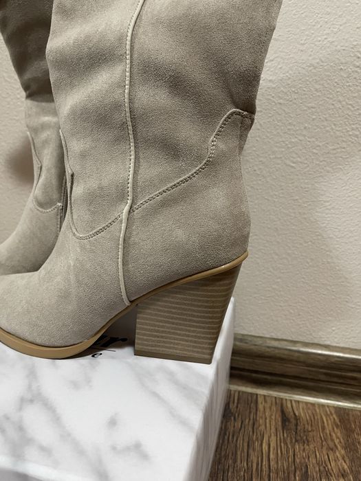 Велурени стилни чизми