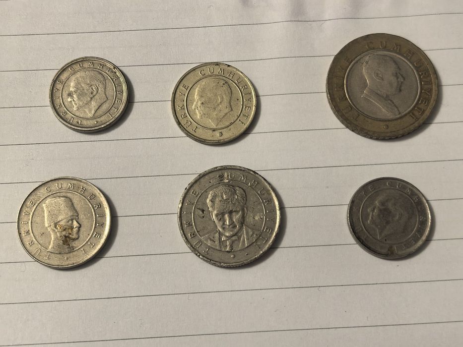 Продавам лот турски монети