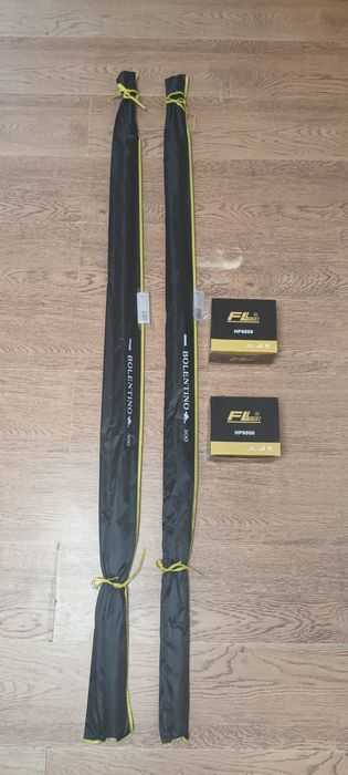 SET 2 Lansete Feeder 3.0m ROBINHANacțiune 100-200gr + 2 Mulinete FL HP