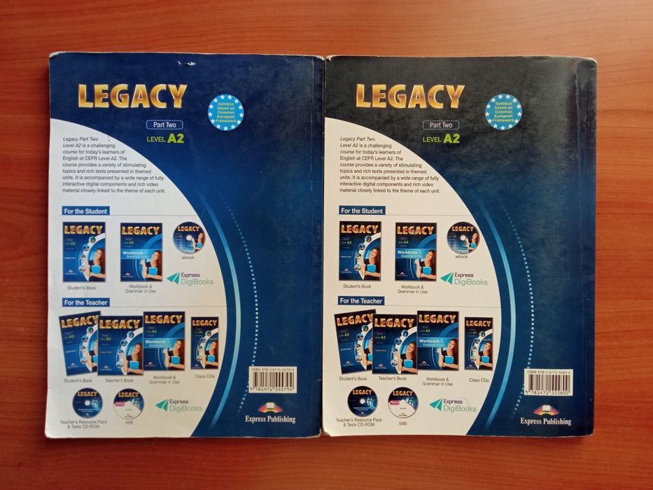 LEGACY A2 учебник и учебна тетрадка по английски език