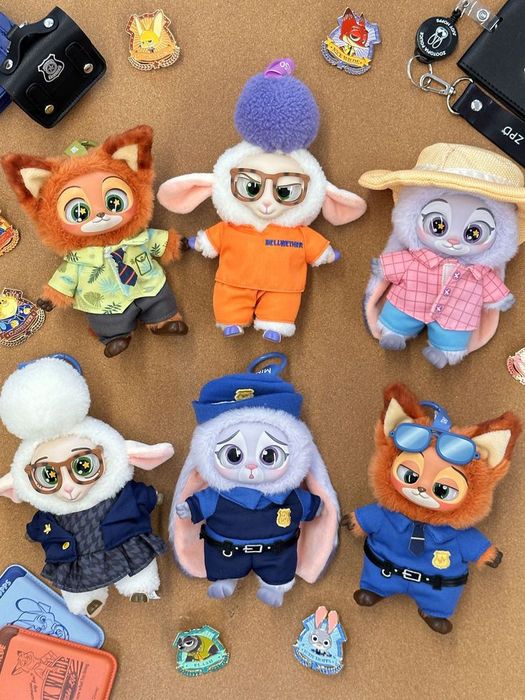 Зверополис плюшевые брелки