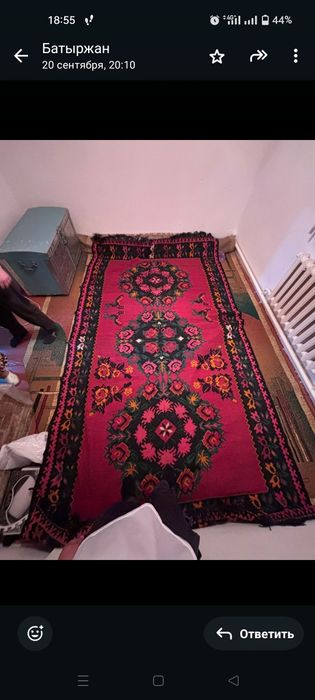 Кілем сатылады, қолдан тоқылған