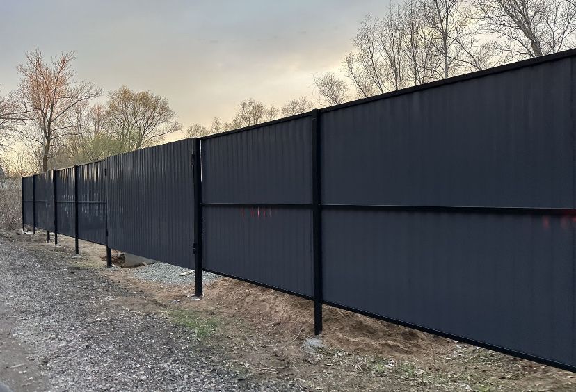 Монтаж установка забора.ворот ограждений .