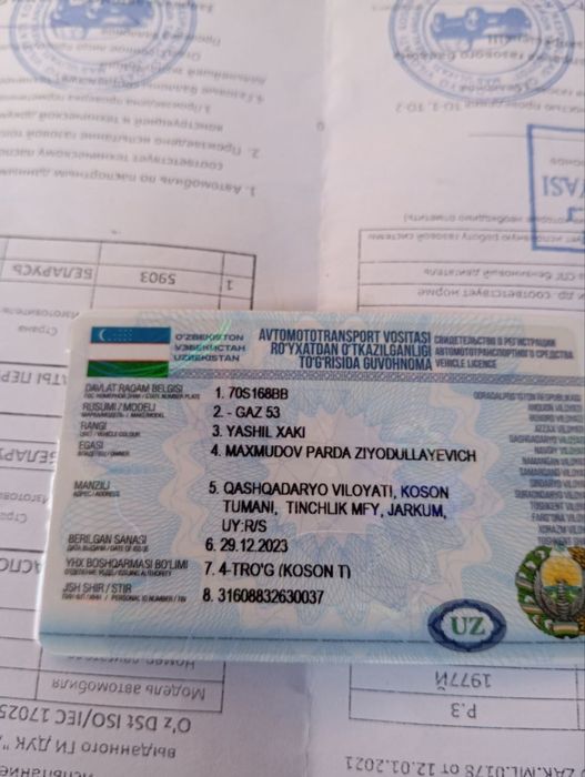 Gaz 53 sotiladi soz xolatga