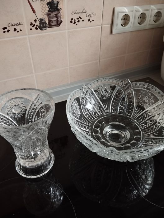 хрустальная фруктовница