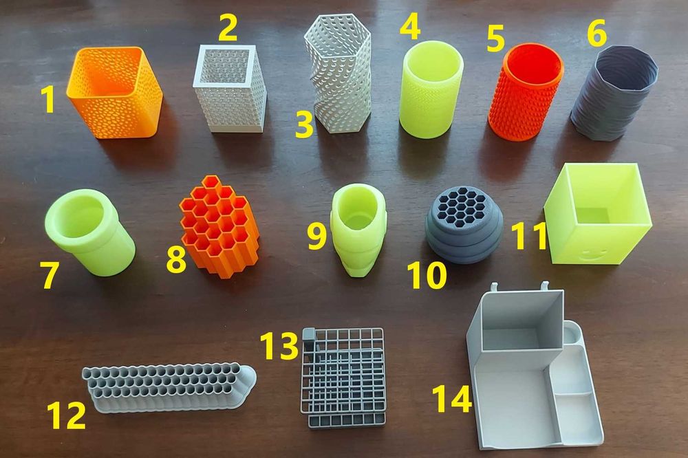 Suport pentru creioane,pixuri,pensule varianta A