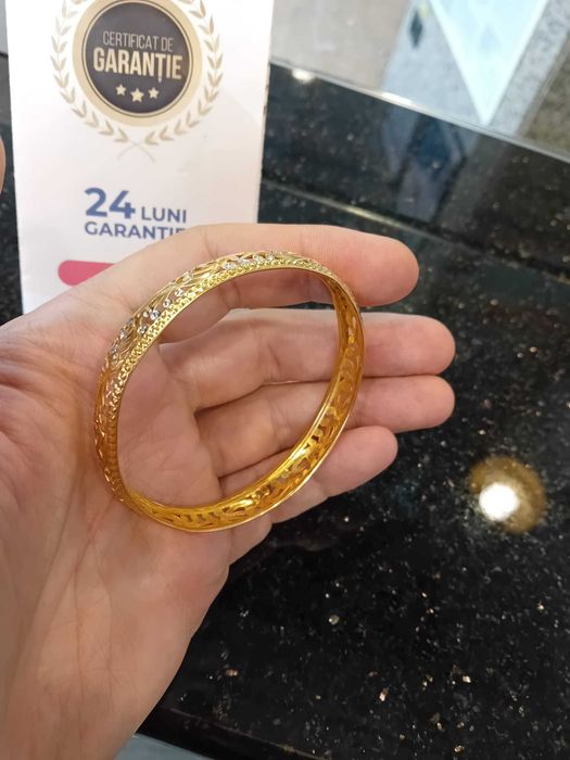 Bratara fixa aur 21k 14.64g 6.5cm diametru (Iulius Mall)(B-704.2) Doar cu ridicare personala din agentie