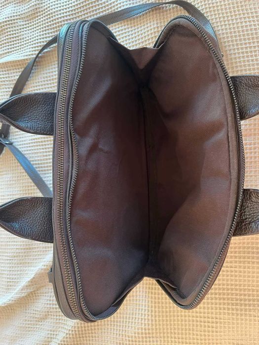 Кожена мъжка бизнес чанта Естил