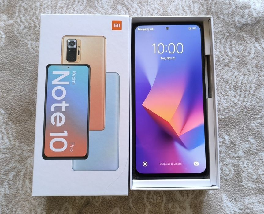 Xiaomi Redmi Note 10 Pro M2101K6G - Като нов с 8GB Ram