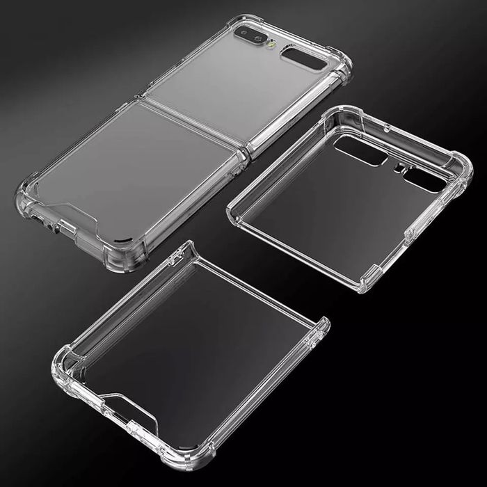 Samsung Z FLIP 3 4 5 6 Husa Air Bag Anti Soc Margine Silicon + Plastic