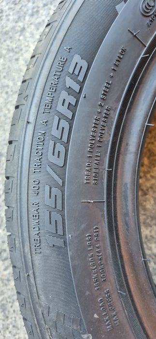 4 anvelope vara noi Tercelo 155/65/13,dot 2025.Pretul este pe bucata.