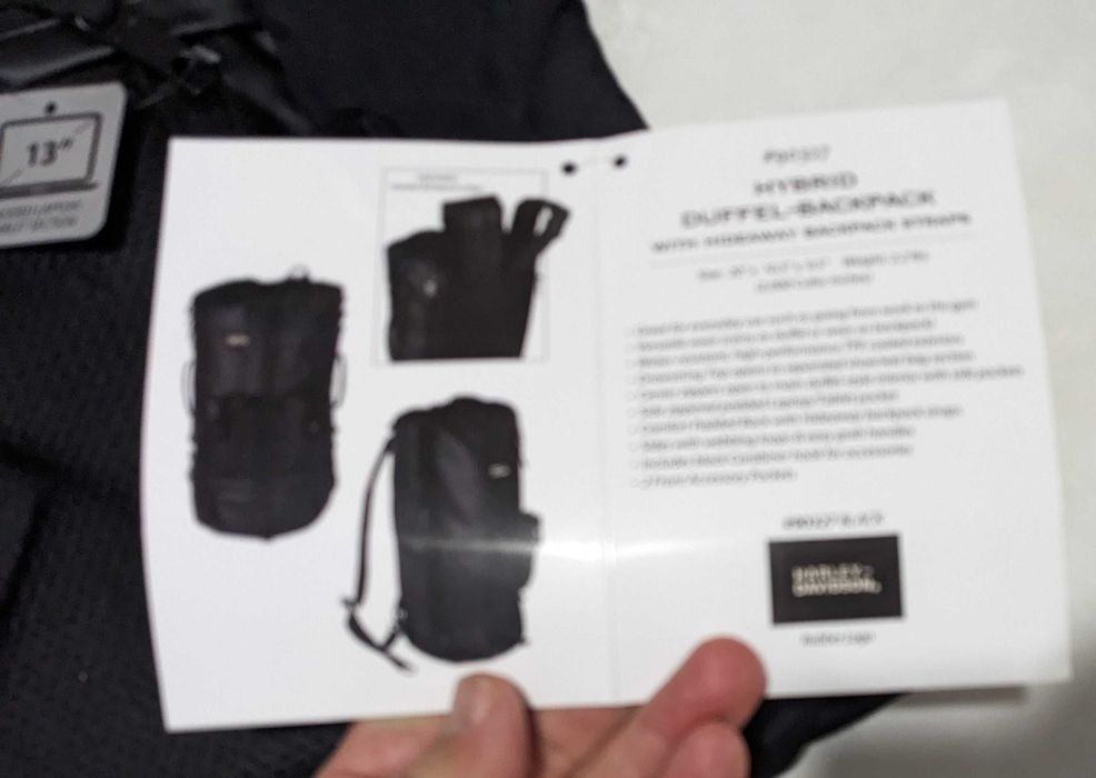 Harley Davidson Hybrid Leather duffel bag/backpack раница от Сащ