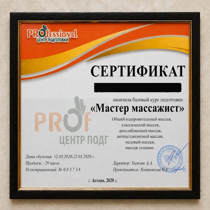 Массаж общий мастер Айя