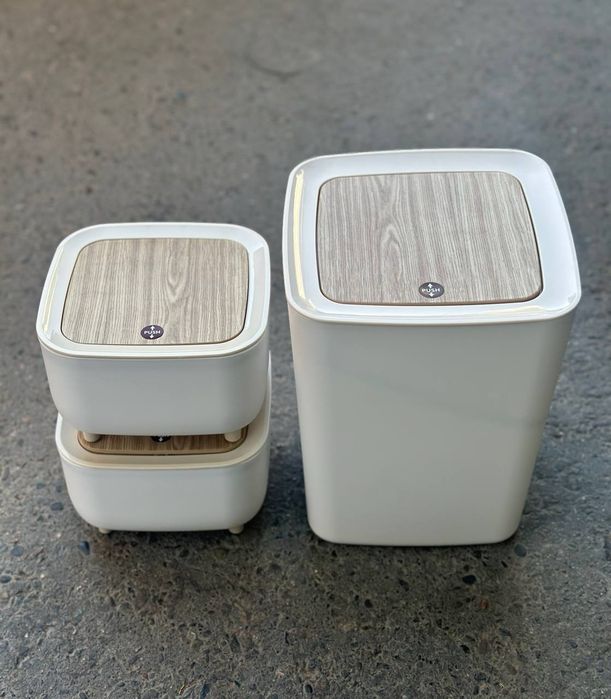 Набор урн Push с крышкой 1 большое + 2 малые