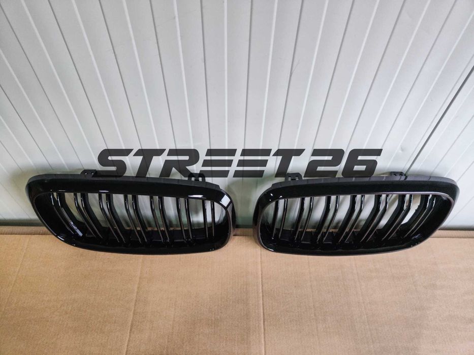 Grile Duble BMW X5 X6 F15 F16 (2014-2019) X5M X6M Design Negru Lucios
