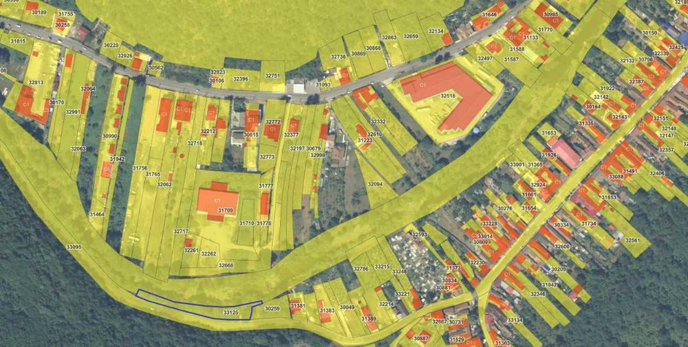 Vand teren intravilan 1264 mp. in Pecinisca, Baile Herculane ideal pentru Pensiune, Hotel sau Strand!