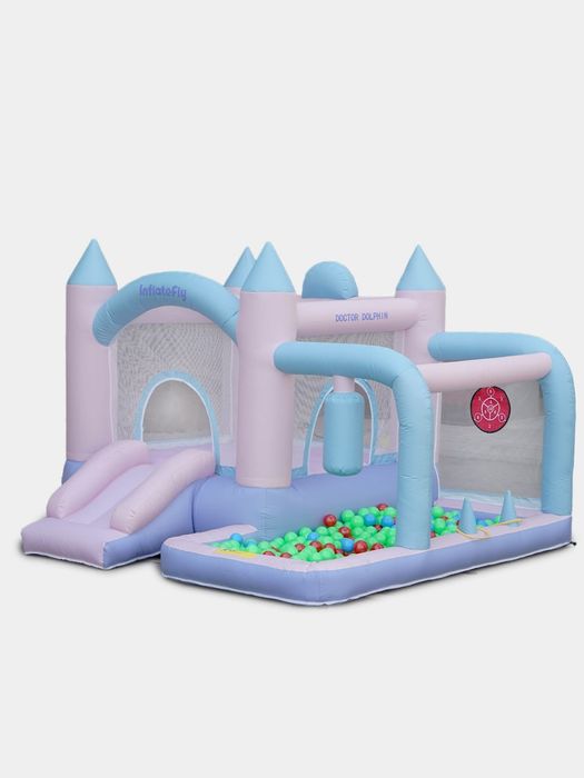 Детский батут с бассейном с компрессор (287×262×182). Бесплатный дост