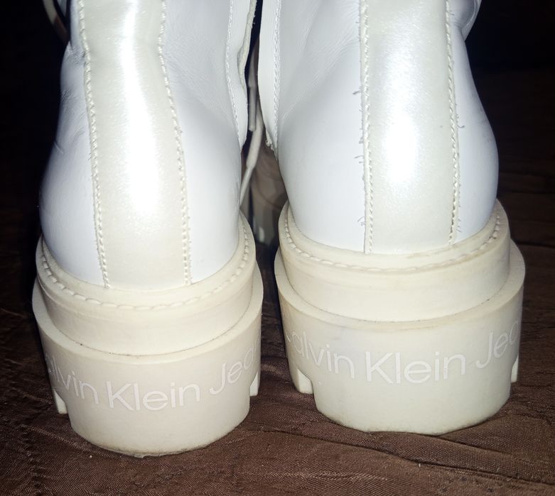 Бели боти Calvin Klein Jeans