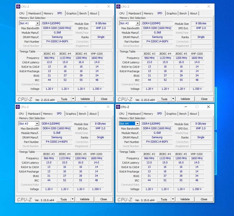 16GB / 32 GB DDR4 G.SKILL FLARE X 3200 CL14 1.35v / 3866 CL16 1.35v