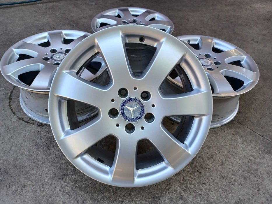 4 бр. оригинални алуминиеви джанти Mercedes 17'' 5x112  ET56, 7,5J