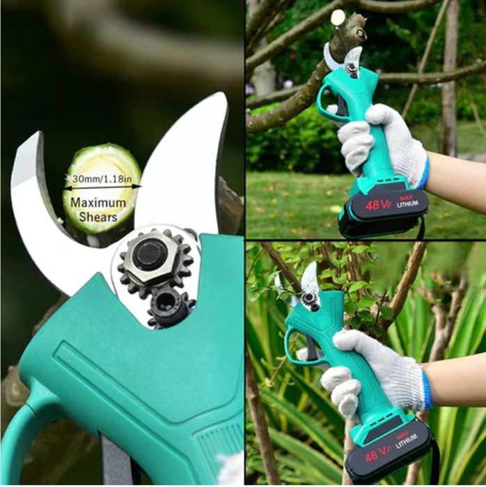 Foarfeca Electrica 2  Acumulatori  Tuns Vie Pomi Crengi Gradina