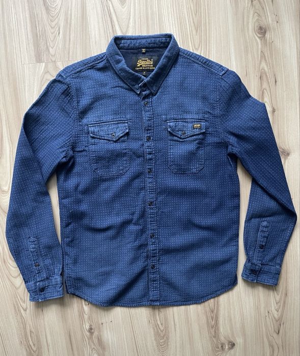 SUPERDRY / мъжка дебела дънкова риза/тип яке XL