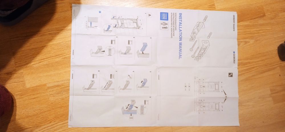 Geberit suport fixare cadru