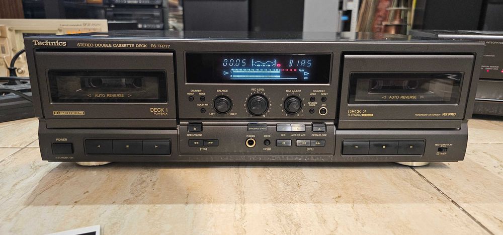 Dublu deck Technics RS-TR777 autorevers, HX-Pro, ATC, Bias, stare foarte buna, cu test video!