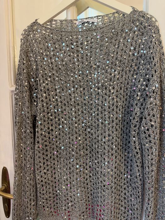Top  Zara cu paiete superb L