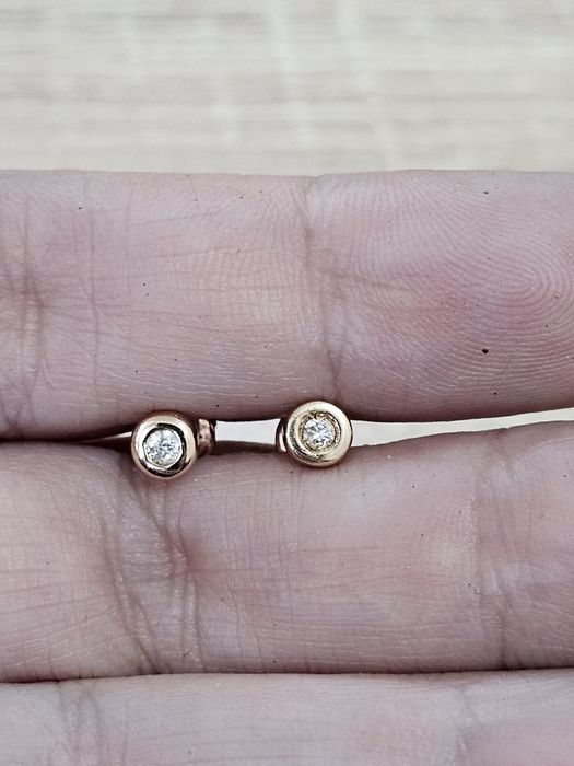 Бриллиант серьги 585проба