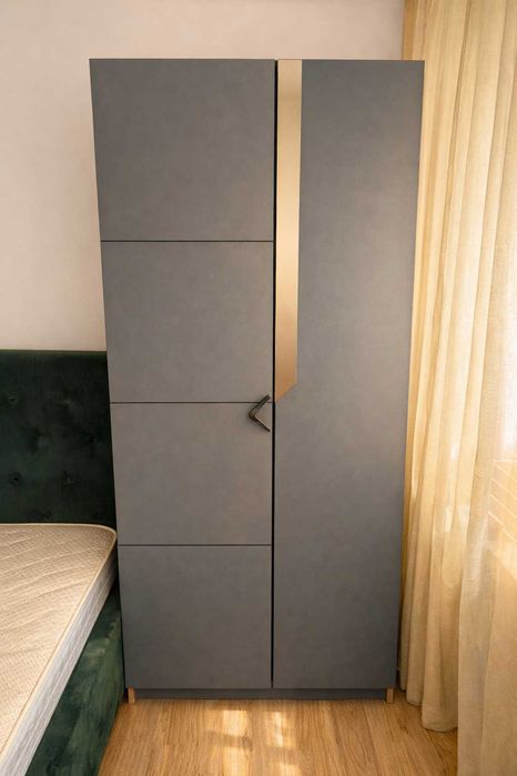 Dulap modern KringX Mary, grafit/sonoma,