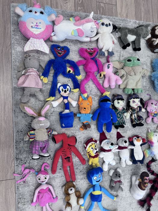 Продам мягкие игрушки б/у