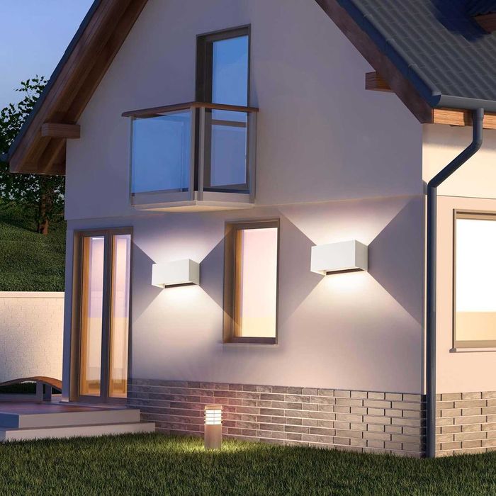 FUPE 25W външен LED аплик IP65 регулируем ъгъл 4000K бял