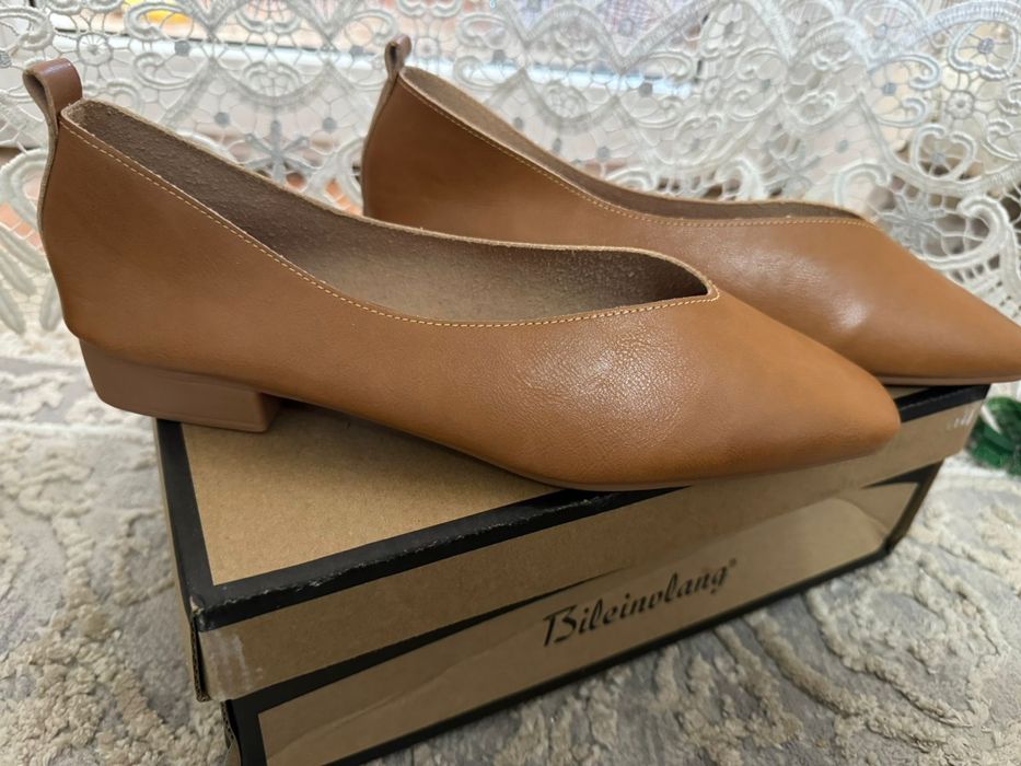 Кожанные балеттки