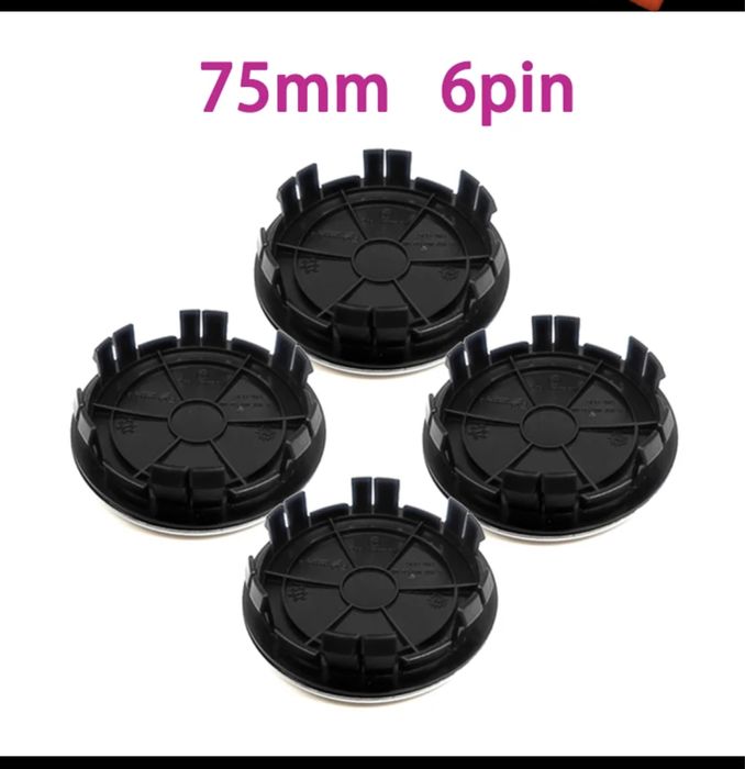 Set 4 capace jante aliaj 75mm 6 pini Mercedes Class A C E S