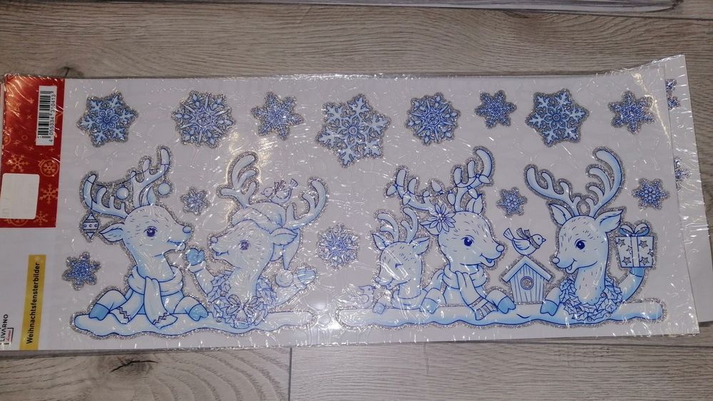 Stickere tematica iarna/Crăciun, pt geam