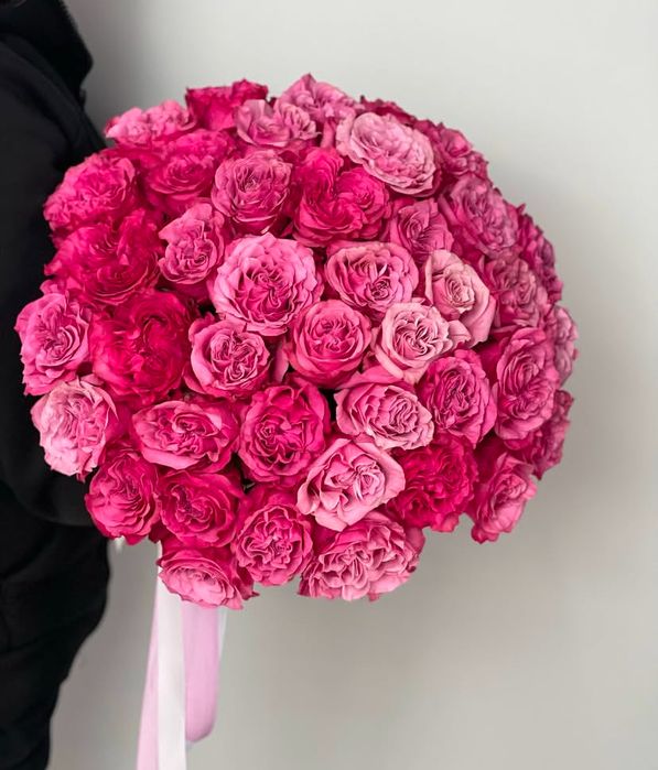 Пионы, Розы, тюльпаны, кустовые розы