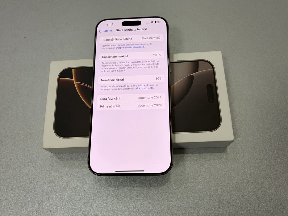 Iphone 16 Pro Max, 256 gb, Desert Titanium, la cutie