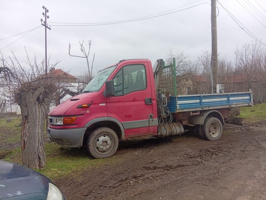 Iveco кран самосвал