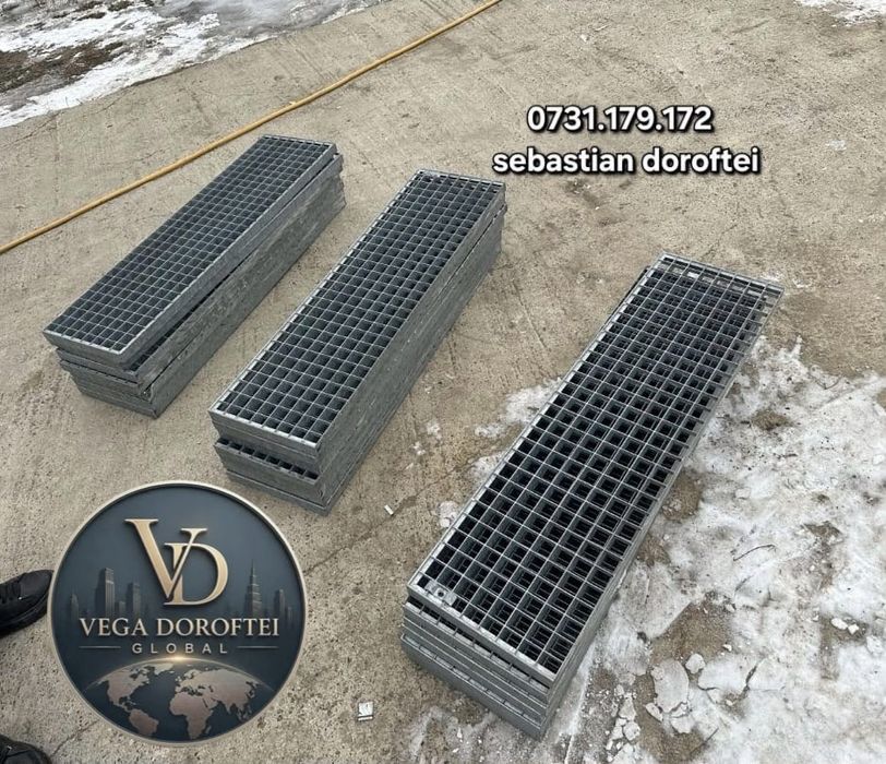 Grătare trepte zincate