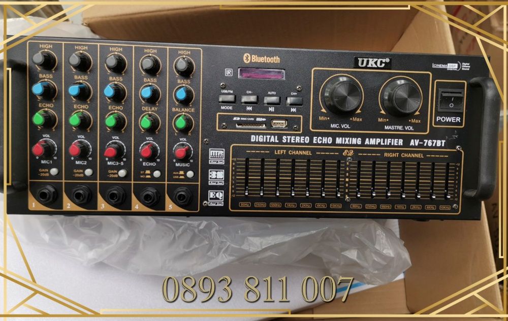 4000в голям Домашен усилвател/стъпало + караоке- аудио усилвател