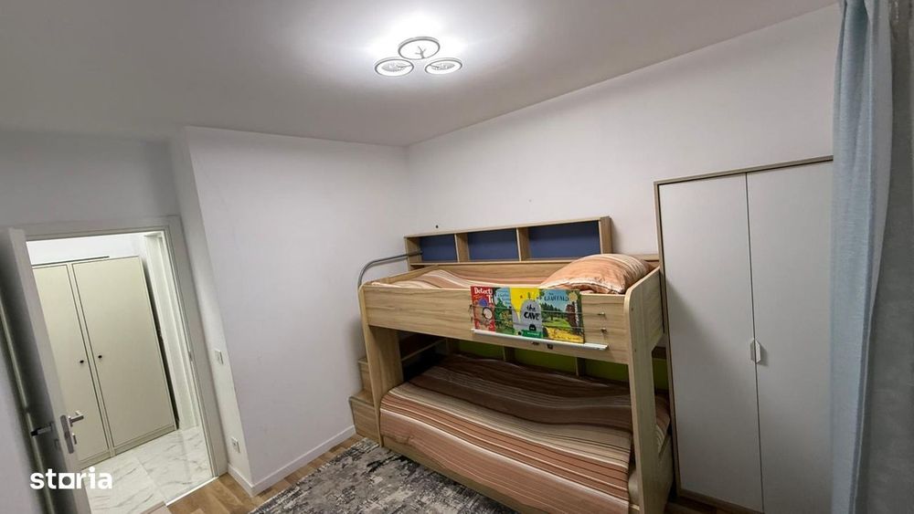 3 camere,2 dormitoare,2 bai, mobilat,utilat,parcare