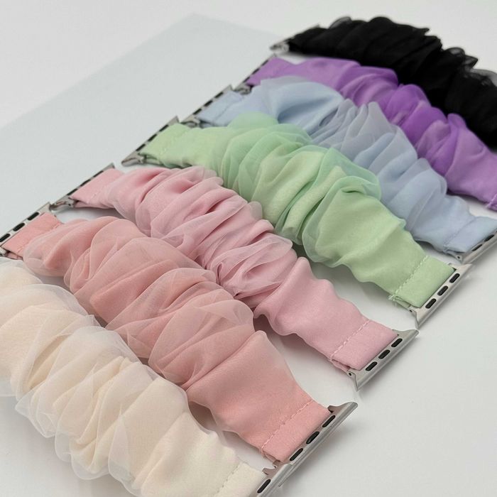 Каишки Scrunchie / Hair Band за Apple Watch ULTRA/SE/11/10/9/8/7/6/5/4