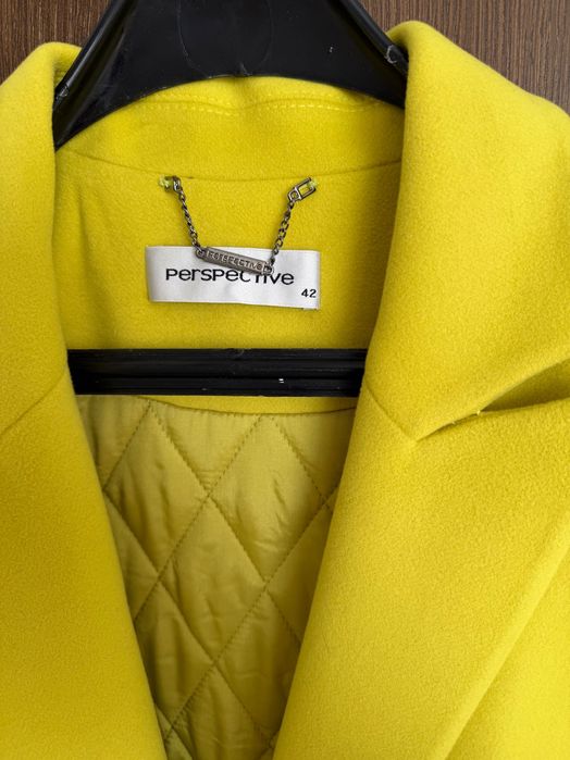 Дамско палто цвят лайм