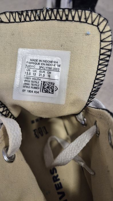 Детски кецове Converse в размер 31.5